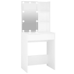 tualettlaud，Meikitool valge LEDiga 60x40x140 cm CFE53396