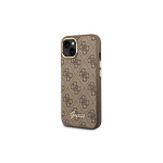 Guess GUHCP14MHG4SHW iPhone 14 Plus 6,7" brązowy|brown hard case 4G Vintage Gold Logo