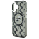 Karl Lagerfeld KLHMP16SHMCKMHK iPhone 16 6.1" czarny|black IML Monogram Karl&Choupette Head MagSafe