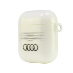 Audi IML Geometric Pattern AirPods  1|2,cover biały|white AU-IMLAP-A6|D3-WE