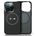 BMW BMHMP16S23SROK iPhone 16 6.1"  czarny|black hardcase M Silicone Printed Ring MagSafe