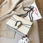 Naiste kotid, valge teismeliste moodne lukuga Crossbody kott &ndash; v&auml;ike ja stiilne, valge
