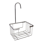 Seinale riputatav riiul 280x170x130mm, kroomitud