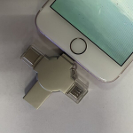 USB pulk USB V&auml;lkm&auml;lu Pulkmetallist Fotopulk IPhone Jaoks, Sidabrinis