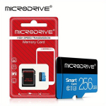 USB pulk Klass 10 K&otilde;rge Kiirus 256GB/128GB/64GB/32GB Micro SD M&auml;lukaart Adapteriga., 256 GB
