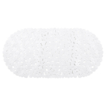 Libisemiskindel vannimatt, 70 x 35 cm, &uuml;mmargune, valge