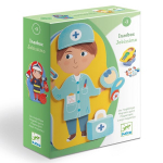 Puidust magnetid ja metallkarp ametitega Djeco, DJ03086