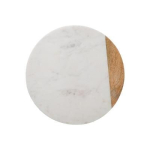 P&ouml;&ouml;ratav serveerimisalus Mango Marble White 30 cm