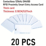 RFID 125kHz L&auml;heduskaart Nutikas Ukse Lukk EM4100 P&auml;&auml;sukaart, 20