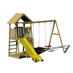 Laste puidust m&auml;nguv&auml;ljak lium&auml;e ja kiigega, Wendi Toys J5, 300 x 340 x 270 cm