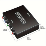 Komponent HDTV Adapter, YPbPr HDTV Muundur + R/L, 5RCA RGB HDTV Konverter Adapter, Toetab 1080P Video Audio Muundur Adapter DVD PSP Xbox 360 HDTV Monitorile.
