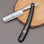 Vintage k&auml;sitsi habemenuga, kokkupandav juuksuri habemenuga meestele , Juoda