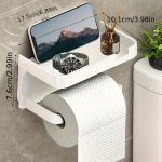 Lihtne Paigaldada Ilma Puurimis Tualettpaberihoidja Telefonialusega.