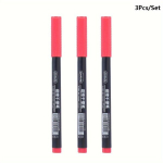 3tk/komplekt 3 V&auml;rvid 0,5mm Kustutatavad Tahvlimarkerid Peen Ots. , 3vnt raudonas rinkinys