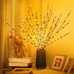 1 tk 20 LED Pajuoks Lamp - Ideaalne Emadep&auml;evaks, Pulmadeks ja Kodu Kaunistamiseks, &Scaron;iltai balta &scaron;viesa