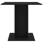 S&ouml;&ouml;gilaud vidaXL, must 80 x 80 x 75 cm puitlaastplaat, Juoda