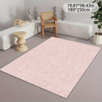 Ultra-pehme kristallvelvet roosa vaip - 800gsm, libisemiskindel t&auml;pitaust, masinpestav. , 71 * 99 colių / 180 * 250 cm