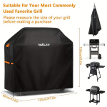 Raskeveok Grillikate - TAWALER 420D Oxford Pol&uuml;ester BBQ Kate Veekindel ja UV-t&otilde;hus. , M: 120 * 60 * 120 cm / 47 * 23,6 * 47 colių