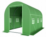 PVC kaarkasvuhoone tuulutusavadega 2x3.5 m