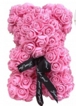 Happy People Rose Teddy Bear, 25 cm koos kinkekarbiga