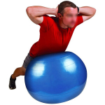 Muud fitness-tooted, tasakaalu stabiilsuspall, pumbaga joogapall, sinine - 55 cm