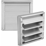 Grillid, ventilatsiooniv&otilde;re, roostevabast terasest v&auml;limine ventilatsiooniv&otilde;re, 100 mm roostevaba teras, seinale paigaldatav &otilde;hu v&auml;ljalaskeava, nelinurkne ventilaator,