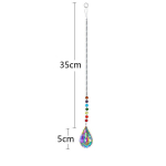 Laevalgustid, Chakra Prism Ball | Feng Shui vikerkaaretegija | Aknal&uuml;htri ornament, AB v&auml;rv - 50 mm