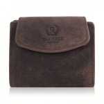 Naiste vintage pruun nahast rahakott RFID Paolo Peruzzi T-12-HBR