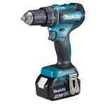 L&ouml;&ouml;giga akutrell Makita DHP485RTJ, 18 V / 2 x 5,0 Ah Li-ion, 50/25 Nm, 1,7kg, LED, BRUSHLESS