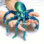 3D Prinditud Kaheksajalg Kodu Kontori Lauakaunistus, Ookeani Loom Dekoratsioon, Kingitus., Žalias