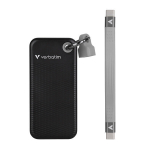 USB pulk SSD ketas Verbatim USB-C 3.2 Gen 2, 1TB, must/hall