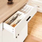 K&ouml;&ouml;gisaar, SoBuy FKW126-WN, 105x46 cm, Valge
