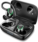 Sportlikud Bluetooth-k&otilde;rvaklapid, Bluetooth 5.1 juhtmevaba stereom&uuml;ra summutav peakomplekt, IP7 veekindel W