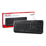 Juhtmega klaviatuur Genius KB-118 II, must