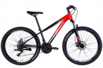 MTB jalgratas Mars 26&Prime;, 145&ndash;170 cm, 21 k&auml;iku, must/punane