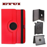 Etui Eco Leather Case with rotated stand Samsung T110 Galaxy 7.0 Tab 3 Lite Red