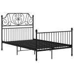 kaheinimese voodi，t&auml;iskasvanu voodi，voodiraam, must, metall, 120 x 200 cm CFE6998843