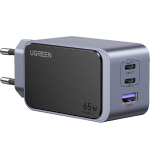 Ugreen X553 NexodeS USB-A+2 USB-C 65W GaN Kiire Laadija Hall