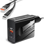 Must &bdquo;Xiaomi&ldquo; telefonilaadija 120W USB-C USB 3,25A koos kaabliga