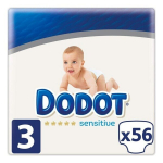 &Uuml;hekordsed m&auml;hkmed Sensitive Dodot Suurus 3 (56 uds)