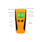 3 &Uuml;hes seinadetektoris, elektrooniliste naastude skanner, tuvastab metallid, elektrilised kaablid, niiskus, puust seintes, p&otilde;randates ja lagedes, kuuldav signaal, 15 x 7 x 3 cm valgustatud LCD -ekraan