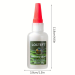 Locteft Ts&uuml;anoakr&uuml;laatliim, 50g Pudel, Tugev Universaalne Liim Plastile, Metallile, Puudele, Keraamikale, Veekindel Kiirk&auml;iv Vedel Liim, L&ouml;&ouml;gikindel, 1 Pakend.