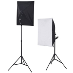 vidaXL fotostuudiokomplekt valgustuse, taustapildi ja reflektoriga