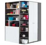 Nurgakapp Tablo TA1, hall/valge/sinine