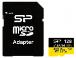 Silicon Power m&auml;lukaart microSDXC Inspire 128GB UHS-I U3 A1 V30 4K TLC