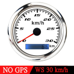 Universaalne 85 mm GPS -i spidomeeter digitaalne gabariit 30 60 60 120 200 kmh odomeeter merepaadiauto ATV jaoks koos GPS -antenni punase valgustusega