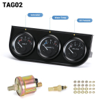 52 mm kolme seti &otilde;li temperatuurim&otilde;&otilde;tur + vee temperatuurim&otilde;&otilde;tur + &otilde;lir&otilde;hu gabariit v&otilde;i voltmeeter anduriga 3in1 auto gabariit HT-TAG01/02/03