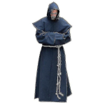 S-5XL Renaissance Monk vaimulike harjumused, scaplier munk kost&uuml;&uuml;m, religioosne P&uuml;ha kleidi kuberner, Blue_XL