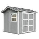 Aiamaja esmaklassiline 5,9 m&sup2; - K252x250x294 cm - P&otilde;randa ja bituumensindlitega - Timbela M913A-CAVERN STEEL