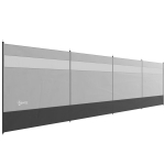 Outsunny tuulet&otilde;ke kokkuvolditav telkimise privaatsusekraan valgusallikaga aknakeppidega k&ouml;ied tuulet&otilde;kke tara rannas tuulet&otilde;ke rannakaitse telkimiseks aed, rand, terrass 725 x 140 cm hall, Pilka